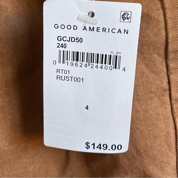 Good American Chore Jacket in Rust Oversized Zip Up Size 4 XL NWT - Picture 13 of 15